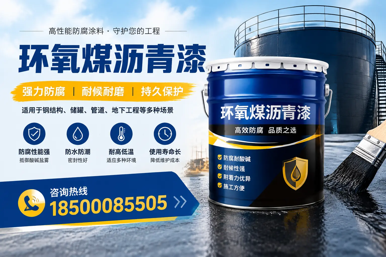 环氧煤沥青漆在工业中的应用,张掖企业的选择